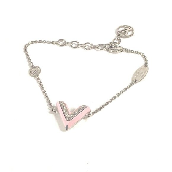 LOUIS VUITTON M63185 Studs Bracelet Essential V Accessories chain Bracelet - Picture 1 of 13